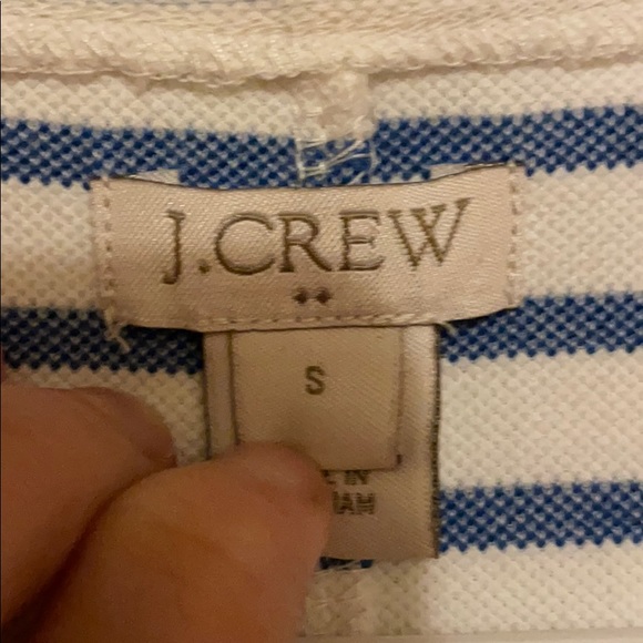 J. Crew shift dress blue white stripe size S - Picture 6 of 10